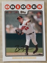 2008 Topps Orioles #BAL12 Brian Burres