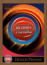 1990 SkyBox Base Set #335 Detroit Pistons