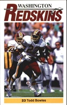 1990 Team Issue Washington Redskins Police #NNO Todd Bowles