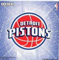 2009 Panini Glow in the Dark Stickers #8 Detroit Pistons