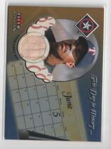 2002 Fleer Tradition Update This Day In History Game Used #9 Juan Gonzalez