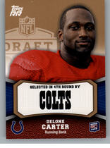 2011 Topps Rising Rookies Gold #108 Delone Carter