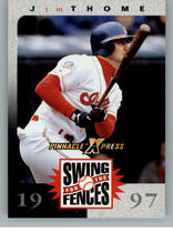 1997 Pinnacle X-Press Swing for the Fences #55 Jim Thome