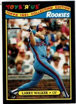 1991 Topps ToysRUs Rookies #31 Larry Walker