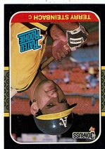 1987 Donruss Factory Set (Inverted Back) #34 Terry Steinbach