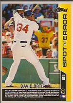 2011 Topps Opening Day Spot the Error #5 David Ortiz