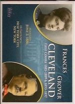 2008 Topps Update First Couples #FC21 Grover Cleveland: Frances Cleveland