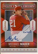 2014 Panini Elite Extra Edition Prospects Auto #63 Michael Mader