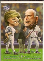 2008 Upper Deck Presidential Predictors Running Mate  Series 2 #PP14A Hillary Clinton|John McCain