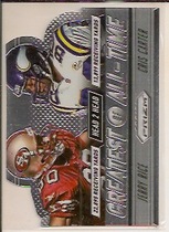 2014 Panini Prizm Head to Head Greatest of All-Time #3 Cris Carter|Jerry Rice