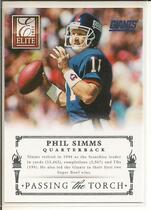 2013 Panini Elite Passing the Torch Silver #3 Eli Manning|Phil Simms