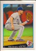 2009 Topps Chrome Refractors #162 Michael Young