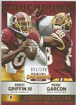 2014 Panini Contenders Touchdown Tandems Gold #9 Pierre Garcon|Robert Griffin