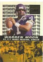 1996 Pinnacle Zenith Noteworthy '95 #12 Warren Moon