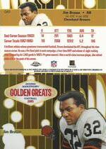2005 Topps Chrome Golden Anniversary Golden Greats #GA7 Jim Brown
