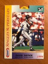 1994 Kraft Base Set #25 David Justice