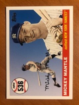2008 Topps Mickey Mantle Home Run History #536 Mickey Mantle