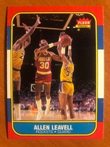 1986 Fleer Base Set #62 Allen Leavell