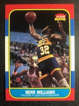 1986 Fleer Base Set #125 Herb Williams