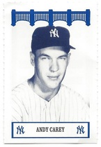 1992 Team Issue New York Yankees WIZ 50s #19 Andy Carey