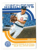 2022 Topps Heritage High Number 1973 MLB All-Star Game Highlights #ASGH-8 Ron Santo