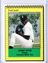 1991 ProCards Sarasota White Sox #1112 Johnny Ruffin