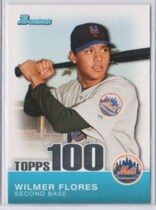 2010 Bowman Topps 100 Prospects #TP29 Wilmer Flores