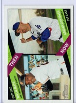 2015 Topps Heritage Then and Now #TAN-2 Adrian Gonzalez|Willie Mays