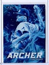 2017 Topps Fire Flame Throwers Blue Chip #FT-2 Chris Archer
