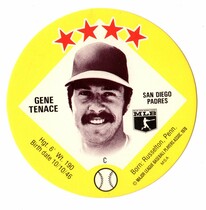 1978 Big T & Tastee-Freez Discs #20 Gene Tenace