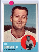 1963 Topps Base Set #339 Ted Bowsfield