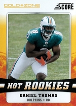 2011 Score Hot Rookies Gold Zone #9 Daniel Thomas