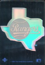 1991 Upper Deck Team Holograms #27 Texas Rangers