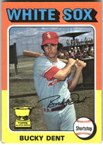 1975 Topps Base Set #299 Bucky Dent