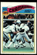 1977 Topps Base Set #526 AFC Championship