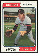 1974 Topps Base Set #555 Woodie Fryman