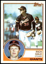 1983 Topps Base Set #719 Rich Gale