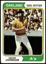 1974 Topps Base Set #312 Deron Johnson
