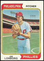 1974 Topps Base Set #342 Jim Lonborg