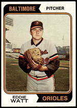 1974 Topps Base Set #534 Eddie Watt
