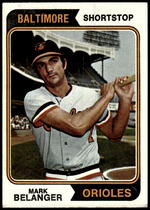 1974 Topps Base Set #329 Mark Belanger