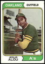 1974 Topps Base Set #654 Jesus Alou
