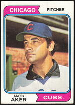 1974 Topps Base Set #562 Jack Aker