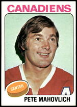 1975 Topps Base Set #50 Peter Mahovlich