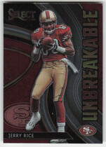 2020 Panini Select Unbreakable #U8 Jerry Rice