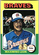 1975 Topps Base Set #442 Max Leon