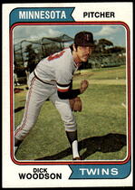1974 Topps Base Set #143 Dick Woodson