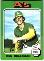 1975 Topps Base Set #145 Ken Holtzman