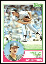 1983 Topps Base Set #127 Preston Hanna