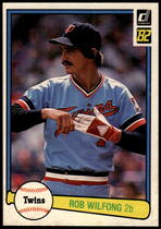 1982 Donruss Base Set #130 Rob Wilfong